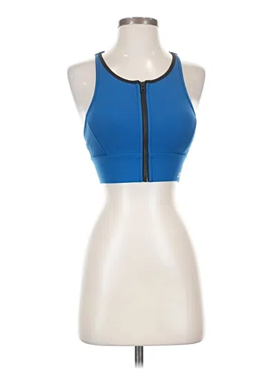 Pre-owned Uniquely Lorna Jane Tank Top Blue Halter Neckline Tops