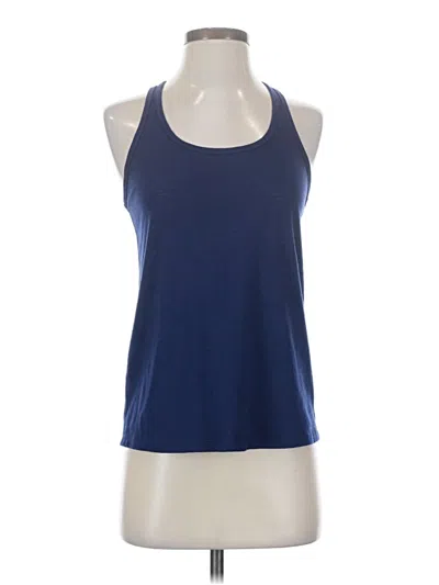 Pre-owned Uniquely Lorna Jane Tank Top Blue Halter Neckline Tops
