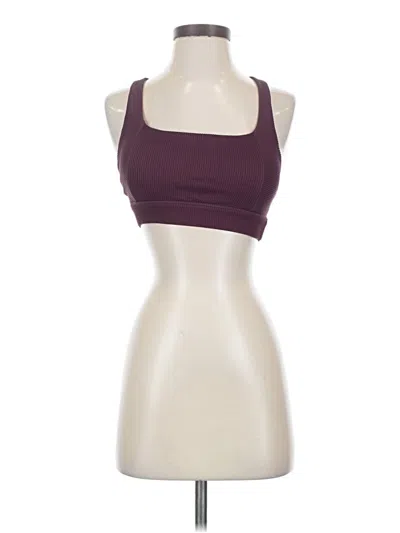 Pre-owned Uniquely Lorna Jane Tank Top Burgundy Halter Neckline Tops