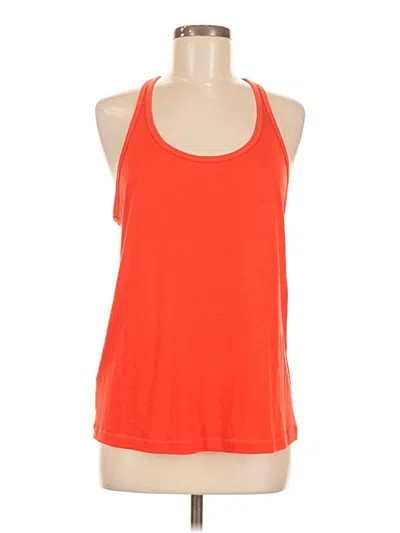 Pre-owned Uniquely Lorna Jane Tank Top Orange Halter Neckline Tops