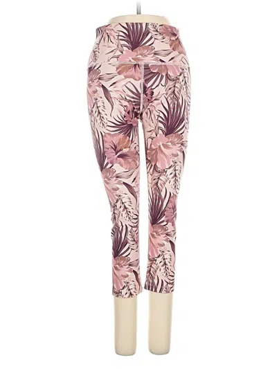 Pre-owned Uniquely Lorna Jane Yoga Pants In Pink
