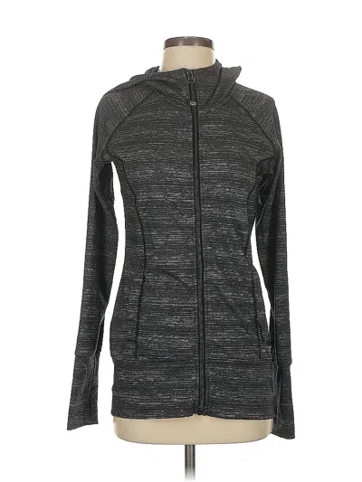 Pre-owned Uniquely Lorna Jane Zip Up Hoodie In Gray
