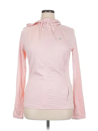 Pre-owned Uniquely Lorna Jane Zip Up Hoodie In Pink