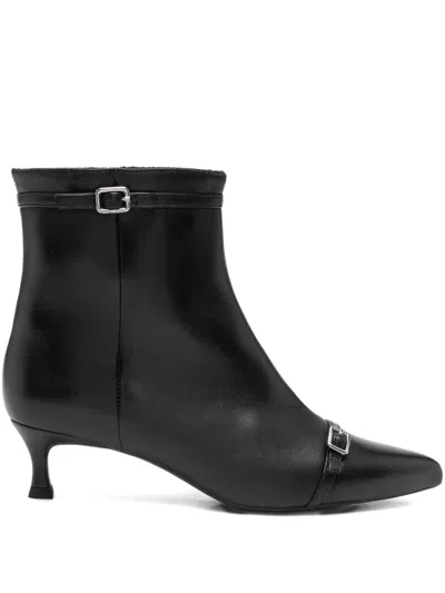 Unisa 50mm Pointed-toe Ankle Boots In Black