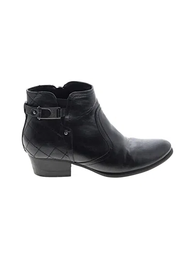 Pre-owned Unisa Ankle Boots In Black