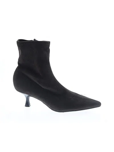 Pre-owned Unisa Ankle Boots In Brown
