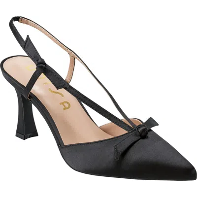 Unisa Bow Slingback Pump In Black