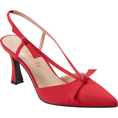 Unisa Bow Slingback Pump In Red