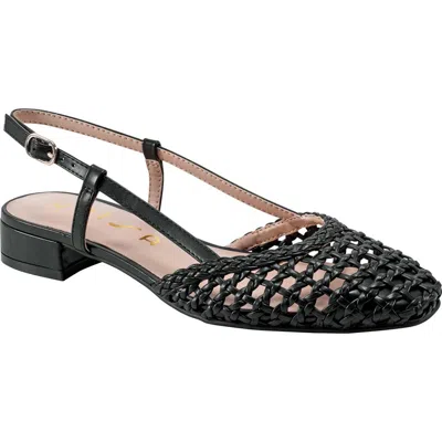 Unisa Braided Kitten Heel Slingback Ballet Flat