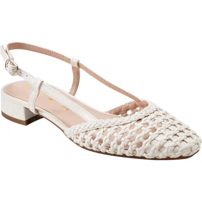 Unisa Braided Kitten Heel Slingback Ballet Flat