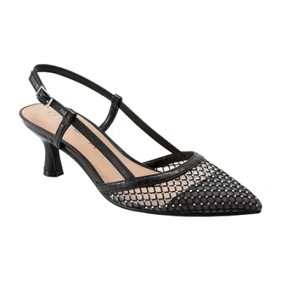 Unisa Evrett Womens Pointed Closed Toe Kitten Heel Pumps In Black