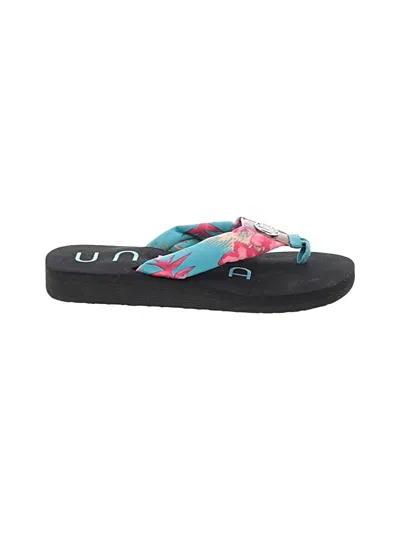 Pre-owned Unisa Flip Flops In Teal