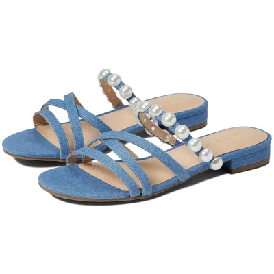 Unisa Kaiden 2 Womens Embellished Denim Slide Sandals In Multi