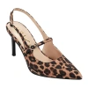 Unisa Mikali Womens Pointed Closed Toe Stiletto Heel Pumps In Animal Print