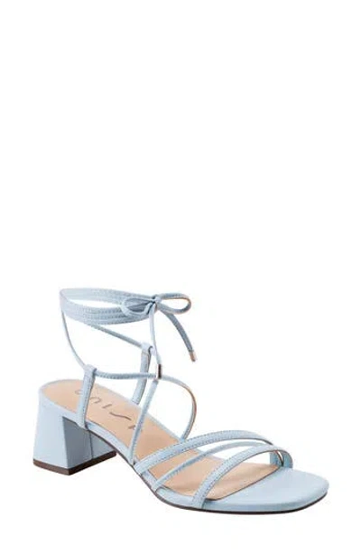 Unisa Platino Faux Leather Block Heel Sandal