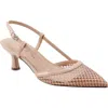 Unisa Rhinestone Mesh Slingback Pump
