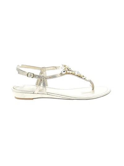 Pre-owned Unisa Sandals In Ivory