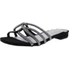 Unisa Tazz Womens Rhinestone Man Made Slide Sandals In Black