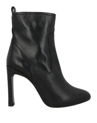 Unisa Woman Ankle Boots Black Size 10 Leather