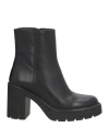 Unisa Woman Ankle Boots Black Size 6 Leather