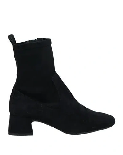 Unisa Woman Ankle Boots Black Size 6 Textile Fibers