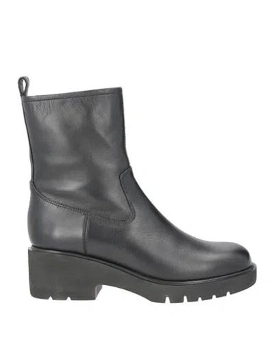 Unisa Woman Ankle Boots Black Size 7 Leather