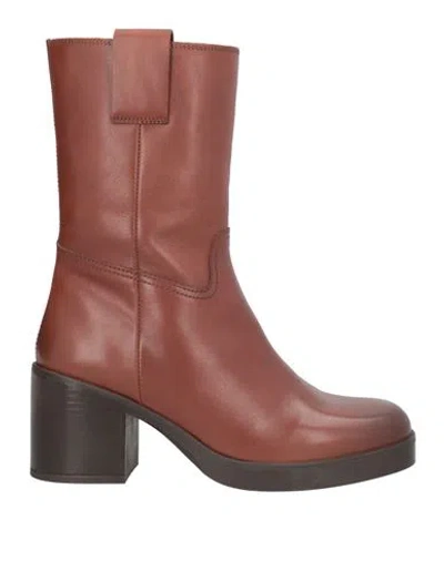 Unisa Woman Ankle Boots Tan Size 7 Leather