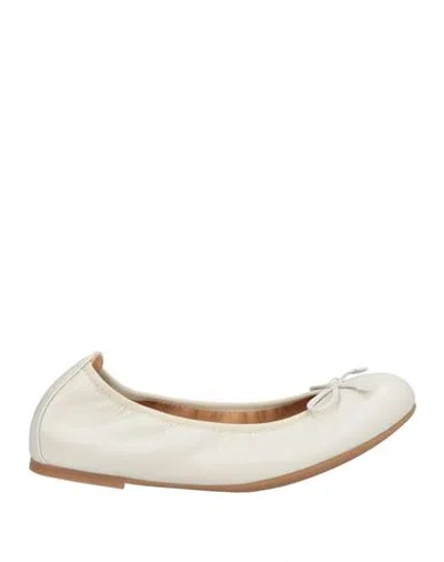 Unisa Woman Ballet Flats Off White Size 8 Leather