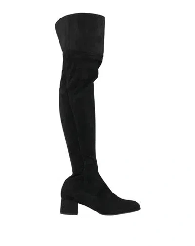Unisa Woman Boot Black Size 6 Leather