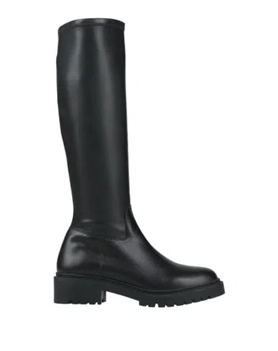 Unisa Woman Boot Black Size 7 Leather
