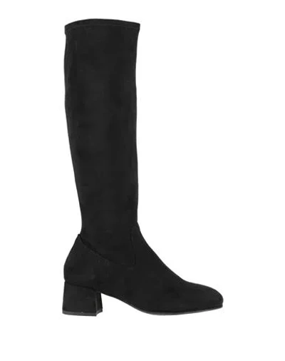 Unisa Woman Boot Black Size 9 Textile Fibers