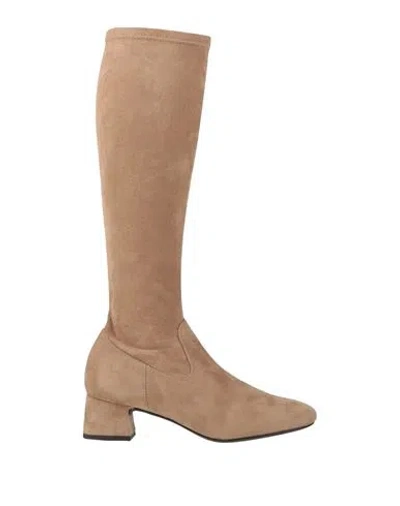 Unisa Woman Boot Sand Size 7.5 Textile Fibers In Beige