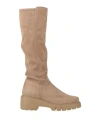 Unisa Woman Boot Sand Size 9 Textile Fibers In Beige
