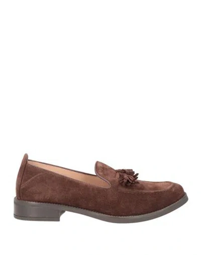 Unisa Woman Loafers Brown Size 10 Leather