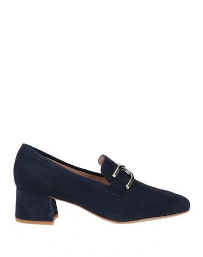Unisa Woman Loafers Midnight Blue Size 9 Leather