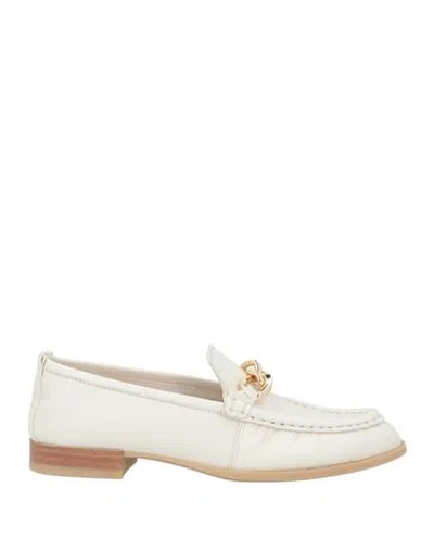 Unisa Woman Loafers Off White Size 7 Calfskin In Multi