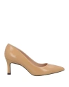 Unisa Woman Pumps Camel Size 7 Leather