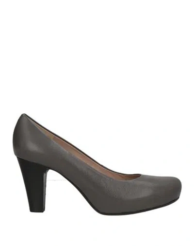 Unisa Woman Pumps Gunmetal Size 9 Leather