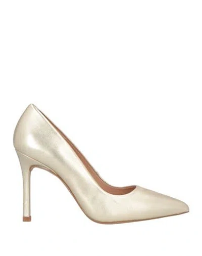 Unisa Woman Pumps Platinum Size 7 Leather In Grey