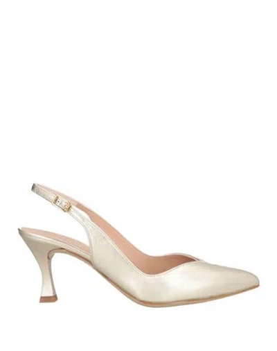 Unisa Woman Pumps Platinum Size 8 Leather In Grey