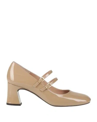 Unisa Woman Pumps Sand Size 10 Leather