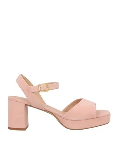 Unisa Woman Sandals Light Pink Size 9 Leather