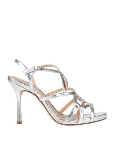 Unisa Woman Sandals Silver Size 7 Leather