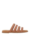 Unisa Woman Sandals Tan Size 9 Leather In Brown