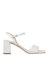 Unisa Woman Sandals White Size 11 Leather