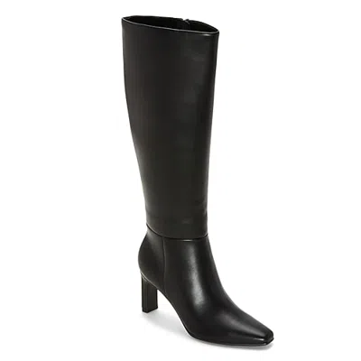 Unisa Womens Derex Sculptural Heel Dress Boots In Black