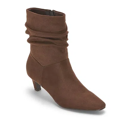 Unisa Womens Hinto Sculptural Heel Slouch Boots In Brown