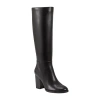 Unisa Womens Lanna Stacked Heel Riding Boots In Black