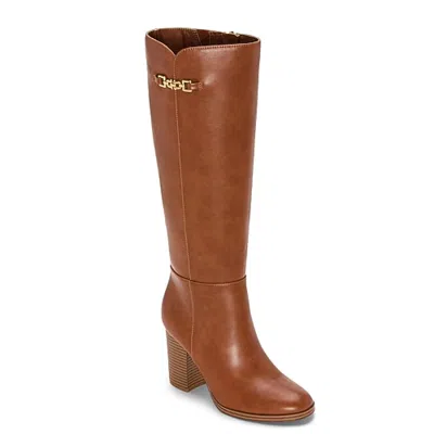 Unisa Womens Leavit Block Heel Dress Boots In Brown