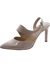 Unisa Yvonna Womens Patent Leather Slip On Heels In Pink